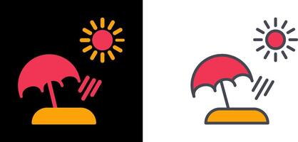 Beach Icon Design vector