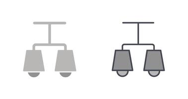 Lit Lamp Icon Design vector