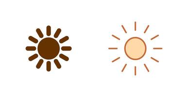 diseño de icono de sol vector