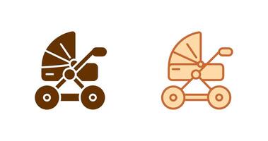 Stroller Icon Design vector