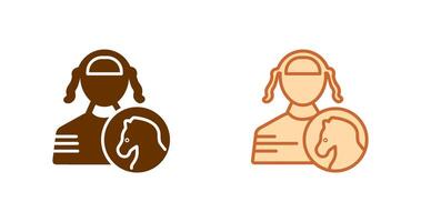 Jockey Icon Design vector