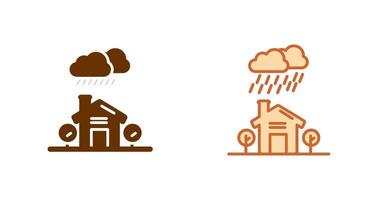 diseño de icono de lluvia vector