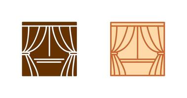 Curtains Icon Design vector