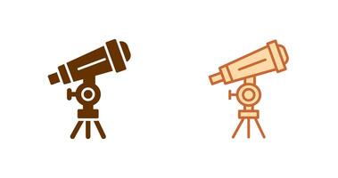 diseño de icono de telescopio vector