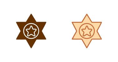 Sheriff Icon Design vector