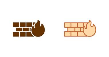 Firewall Icon Design vector