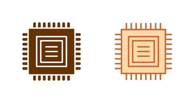 CPU Icon Design vector