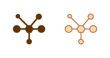 Molecule Icon Design vector