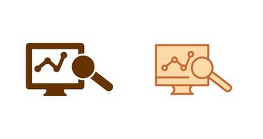 Monitoring Icon Design vector