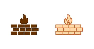 Firewall Icon Design vector