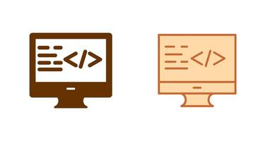 Coding Icon Design vector