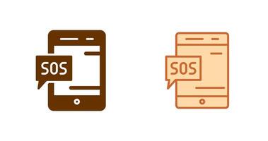 SOS Icon Design vector