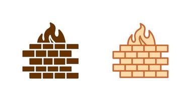 Firewall Icon Design vector