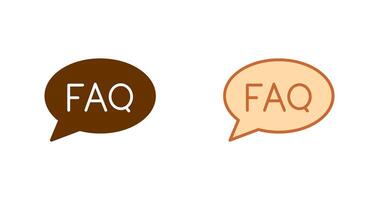FAQ Icon Design vector