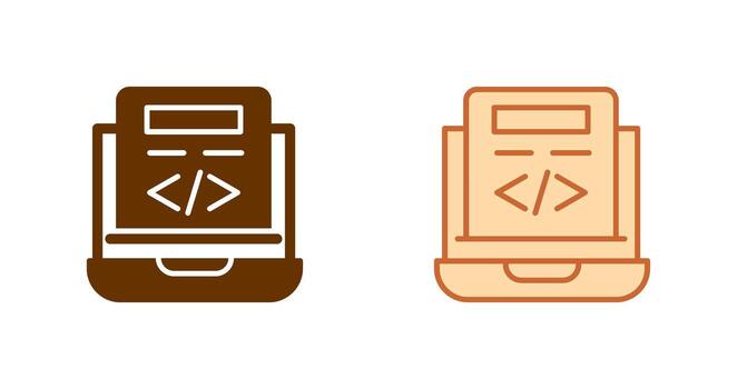 Coding Icon Design vector