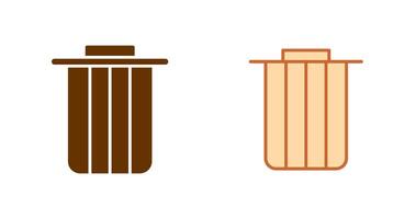 Dustbin Icon Design vector