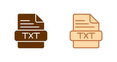 TXT Icon Design vector