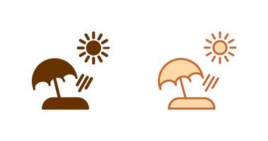 Beach Icon Design vector