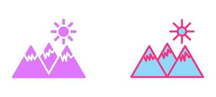 Mountain Icon Design vector