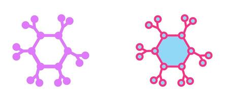 Molecule Icon Design vector