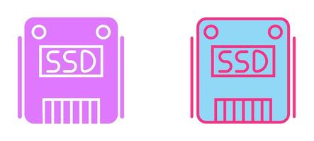 SSD Icon Design vector