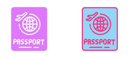 Passport Icon Design vector