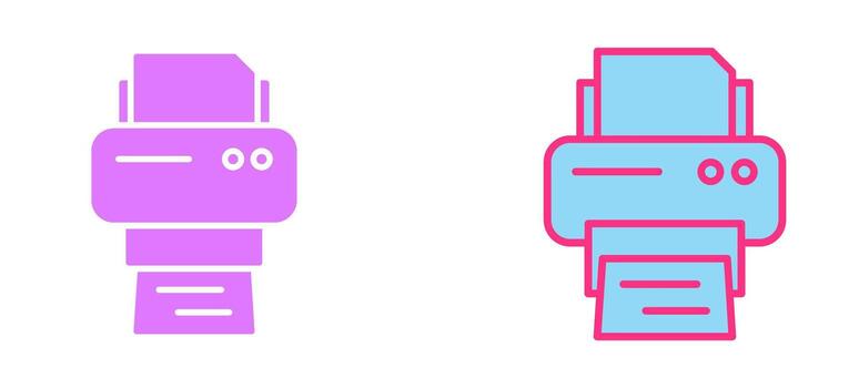 diseño de icono de impresora vector