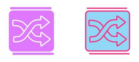 Shuffle Icon Design vector