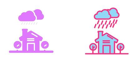 diseño de icono de lluvia vector