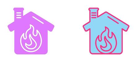 Housefire Icon Design vector