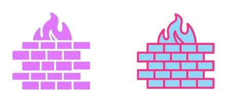 Firewall Icon Design vector