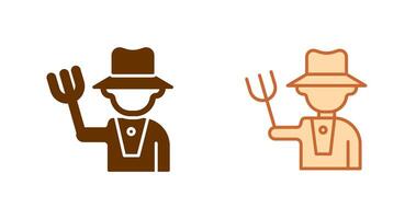 Farmer Icon Design vector