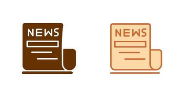 Newspaper Icon Design vector