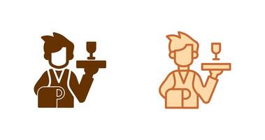 Waiter Icon Design vector