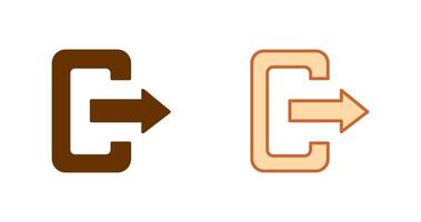 Logout Icon Design vector
