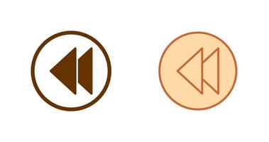 Previous Icon Design vector