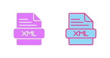 XML Icon Design vector