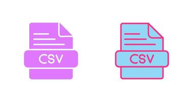 CSV Icon Design vector