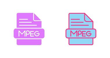 MPEG Icon Design vector