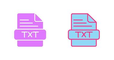 TXT Icon Design vector