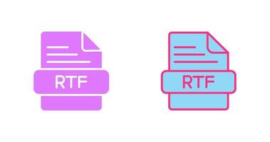 RTF Icon Design vector