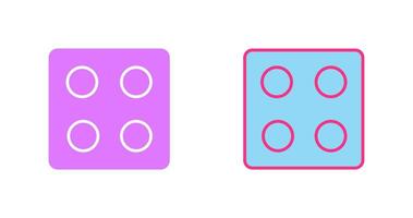 Dice Icon Design vector