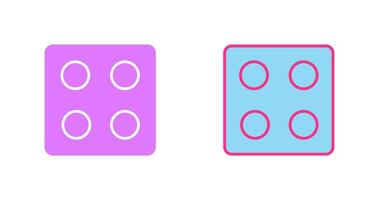 Dice Icon Design vector