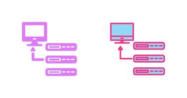 diseño de icono de base de datos vector