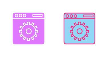 Website Settings Icon Design vector