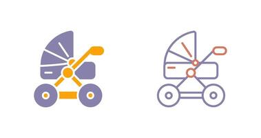 Stroller Icon Design vector