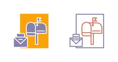 Mailbox Icon Design vector