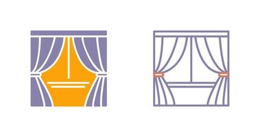 Curtains Icon Design vector