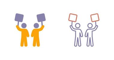 Demonstrator Icon Design vector