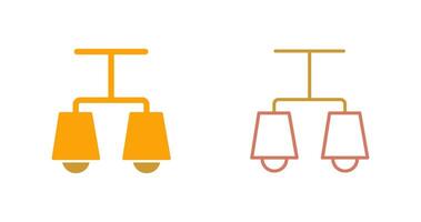 Lit Lamp Icon Design vector